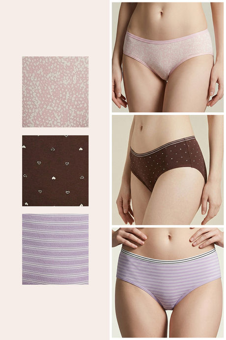 Zivame Regular Rise Full Coverage Hipster Panty (Pack of 3) - Multicolor — image 2